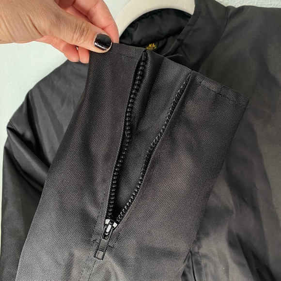 Tennessee Leather Inc Zip Out Liner Motorcycle Jacket black and Purple Corset XL - Picture 6 of 11